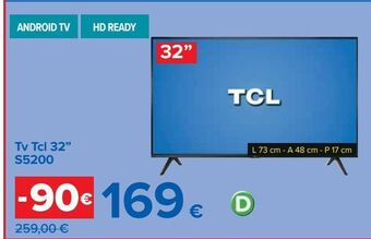 Carrefour Iper Tv tcl 32" s5200 offerta