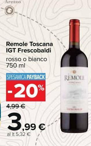 Carrefour Iper Remole toscana frescobaldi offerta