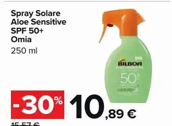 Carrefour Market Spray solare aloe sensitive omia offerta