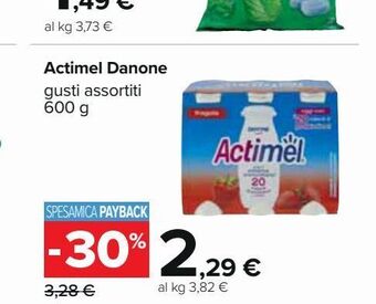 Carrefour Iper Actimel danone offerta
