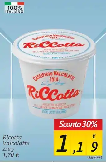 Carrefour Market Ricotta valcolatte offerta