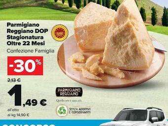 Parmigiano reggiano dop stagionatura oltre 22 mesi
