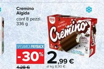 Carrefour Iper Cremino algida offerta