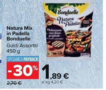 Carrefour Market Natura mix in padella bonduelle offerta