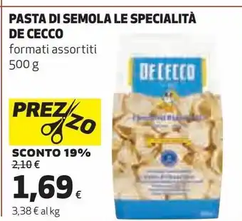 Pasta di semola le specialità de cecco