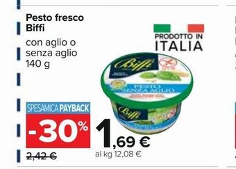 Carrefour Iper Pesto fresco biffi offerta