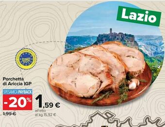 Carrefour Iper Porchetta di ariccia igp offerta