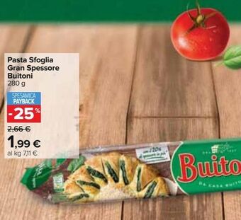 Carrefour Iper Pasta sfoglia buitoni offerta