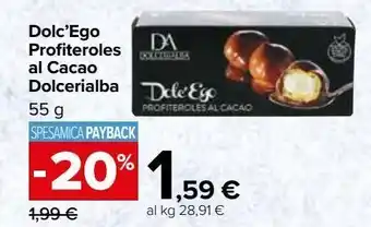 Carrefour Market Dolc'ego profiteroles al cacao dolcerialba offerta