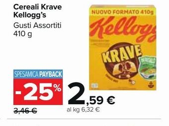 Carrefour Market Cereali krave kellogg's offerta