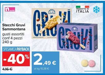 Carrefour Iper Stecchi gruvi sammontana offerta