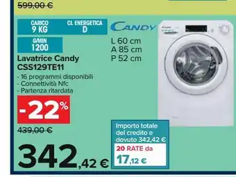 Carrefour Iper Lavatrice candy offerta