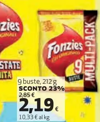 Ipercoop Fonzies offerta