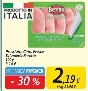 Carrefour Market Prosciutto cotto fresca salumeria beretta offerta