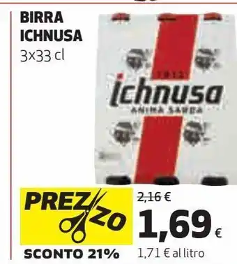 Ipercoop Birra ichnusa offerta