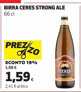 Ipercoop Birra ceres strong ale offerta