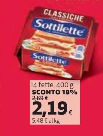 Ipercoop Sottilette offerta