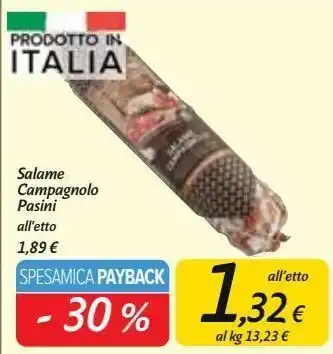 Carrefour Market Salame campagnolo pasini offerta