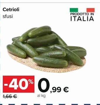 Cetrioli sfusi