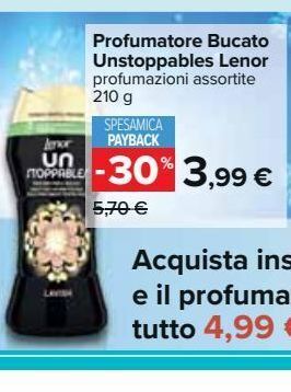Carrefour Iper Profumatore bucato unstoppables lenor offerta