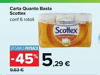 Carrefour Iper Carta quanto basta scottex offerta
