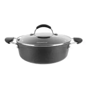 Tegame 24 cm con coperchio petra basik black