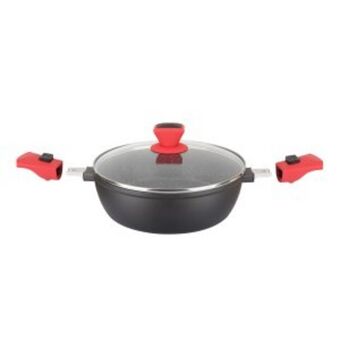 Tegame 24 cm con coperchio e manici staccabili easy click