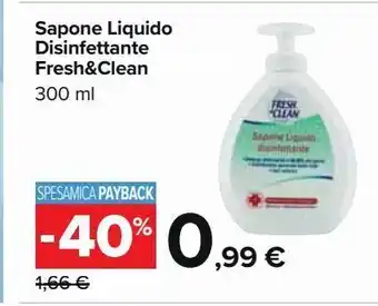 Carrefour Market Sapone liquido disinfettante fresh&clean offerta