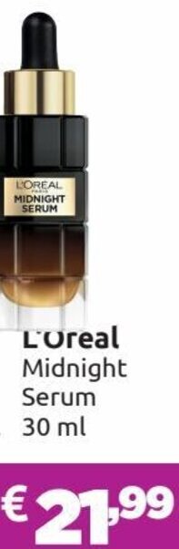 Saponi e profumi L'Oreal Midnight Serum 30 ml offerta