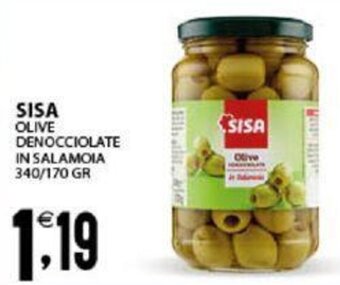 Sisa Sisa Olive Denocciolate in Salamoia 340/170 gr offerta