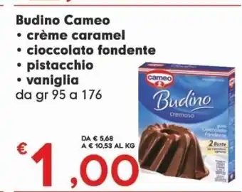 Budino cameo -crème caramel -cioccolato fondente -pistacchio -vaniglia