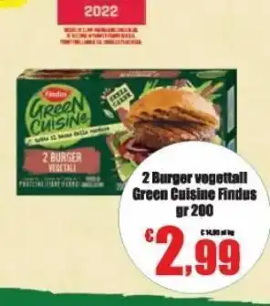 Fantinato Group 2 burger vegetali green cuisine findus offerta