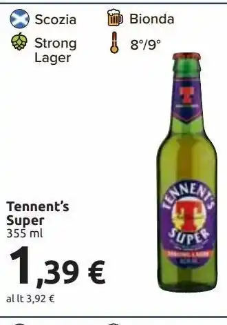 Tennent's super 355 ml