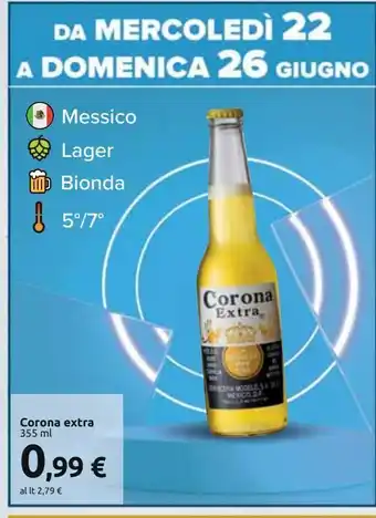 Carrefour Iper Corona extra 355 ml offerta