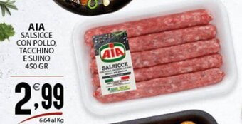 Aia Salsicce Con Pollo, Tacchino e Suino 450 gr