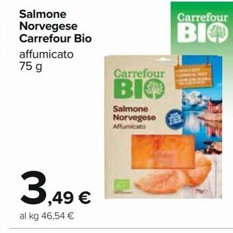 Salmone norvegese carrefour bio