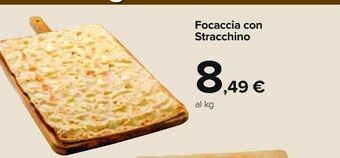 Focaccia con stracchino