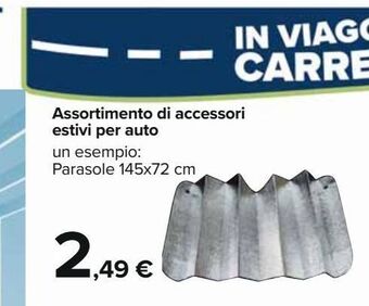 Carrefour Iper Assortimento di accessori estivi per auto offerta