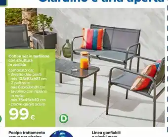 Tavolino da caffè da giardino