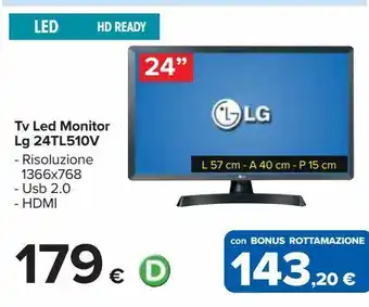 Carrefour Iper Tv led monitor lg offerta