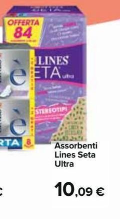 Carrefour Iper Assorbenti lines seta ultra offerta