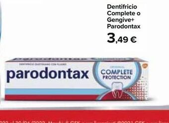 Carrefour Iper Dentifricio complete o gengive parodontax offerta
