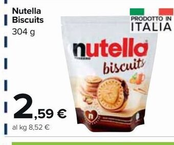 Carrefour Market Nutella biscuits offerta