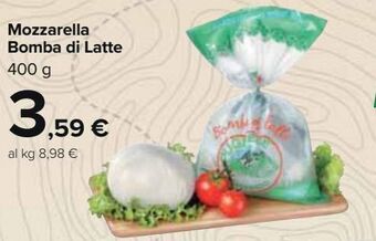 Carrefour Market Mozzarella bomba di latte offerta