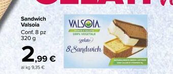 Carrefour Market Sandwich valsoia offerta