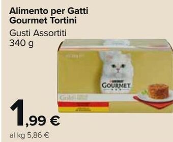 Carrefour Market Alimento per gatti gourmet tortini offerta