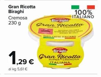 Carrefour Market Gran ricotta biraghi offerta
