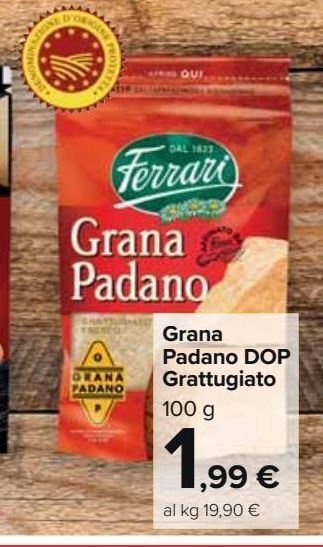 Grana padano dop grattugiato
