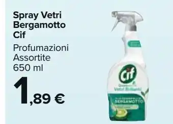 Carrefour Market Spray vetri bergamotto cif offerta