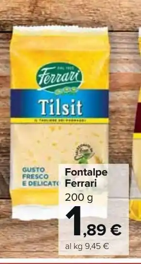 Carrefour Market Fontalpe ferrari offerta
